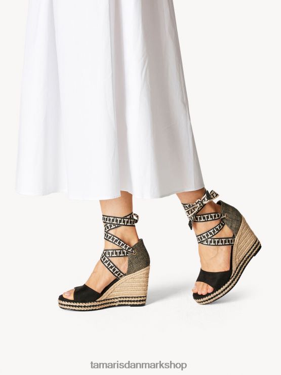 Tamaris Kvinder sandal med hæl - sort XVXV8T1287 sko