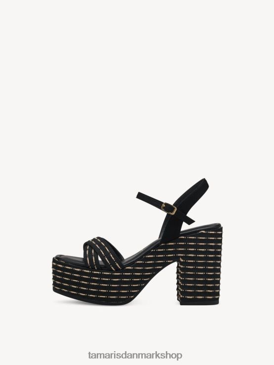 Tamaris Kvinder sandal med hæl - sort XVXV8T129 sko