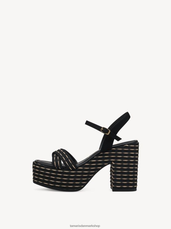 Tamaris Kvinder sandal med hæl - sort XVXV8T129 sko