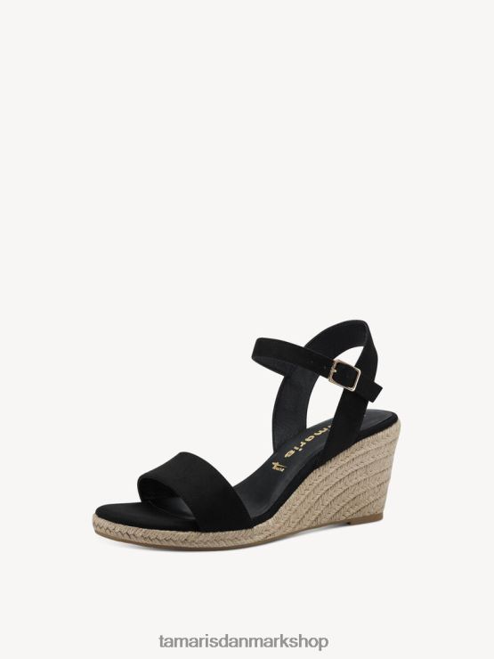 Tamaris Kvinder sandal med hæl - sort XVXV8T1309 sko