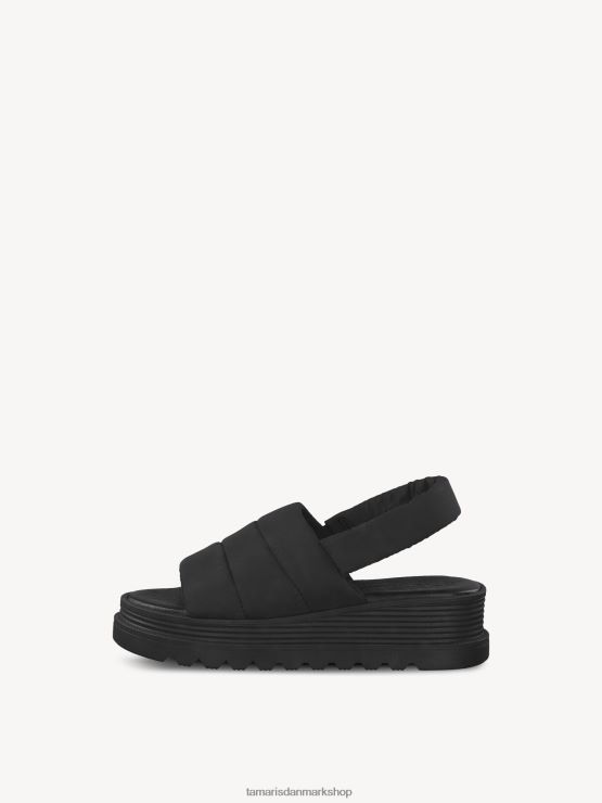 Tamaris Kvinder sandal med hæl - sort XVXV8T1591 sko