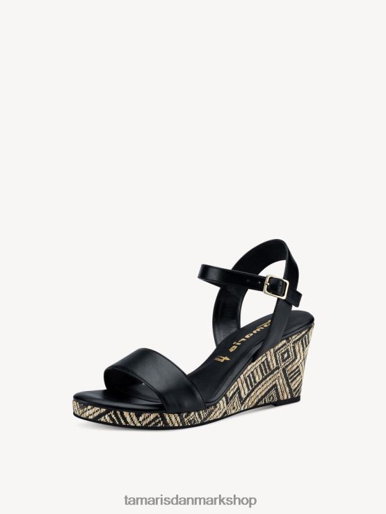 Tamaris Kvinder sandal med hæl - sort XVXV8T1611 sko