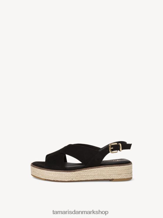 Tamaris Kvinder sandal med hæl - sort XVXV8T1944 sko