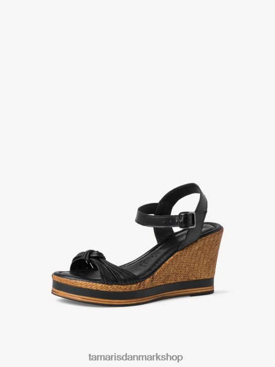 Tamaris Kvinder sandal med hæl - sort XVXV8T2096 sko