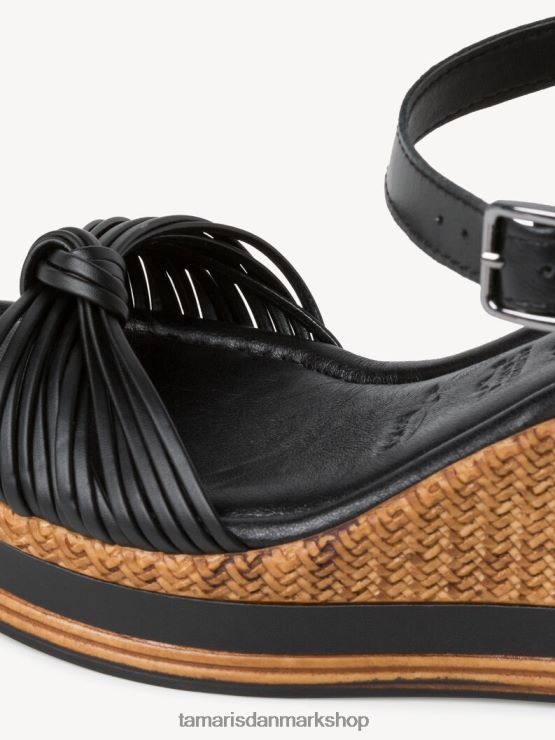 Tamaris Kvinder sandal med hæl - sort XVXV8T2096 sko
