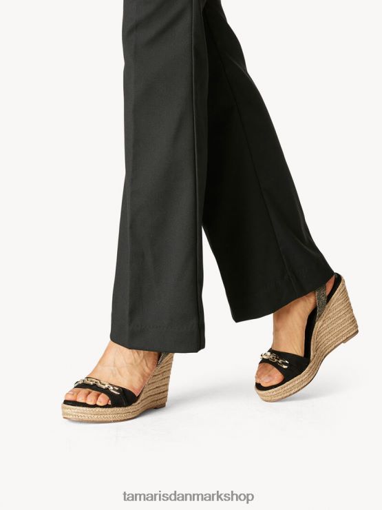 Tamaris Kvinder sandal med hæl - sort XVXV8T683 sko