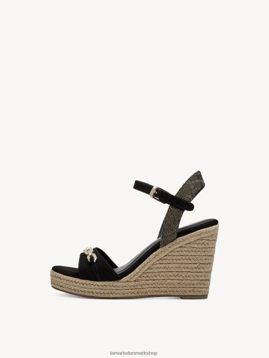 Tamaris Kvinder sandal med hæl - sort XVXV8T683 sko
