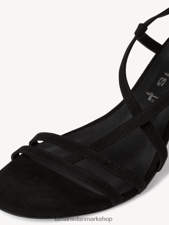 Tamaris Kvinder sandal med hæl - sort XVXV8T922 sko