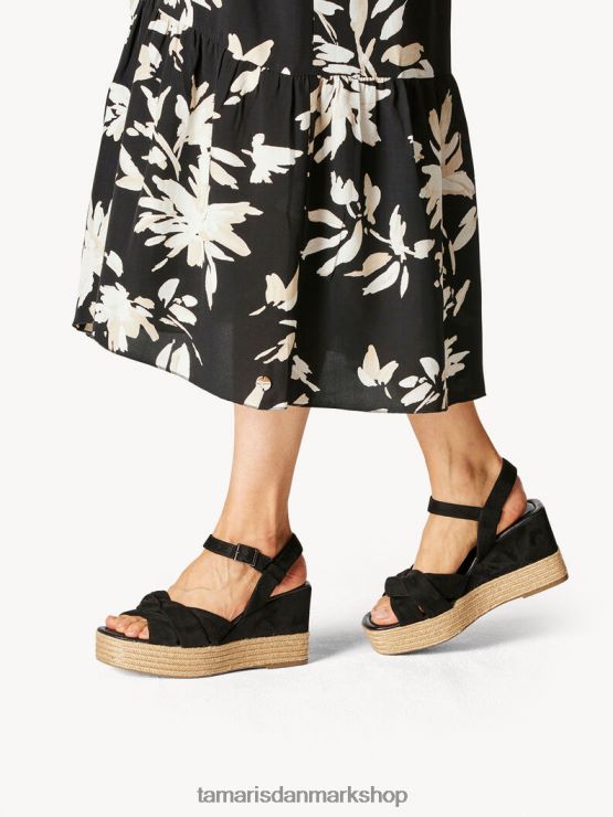 Tamaris Kvinder sandal med hæl - sort XVXV8T961 sko