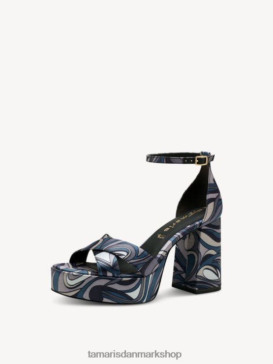 Tamaris Kvinder sandal med hæl - sort/sort kam XVXV8T1185 sko