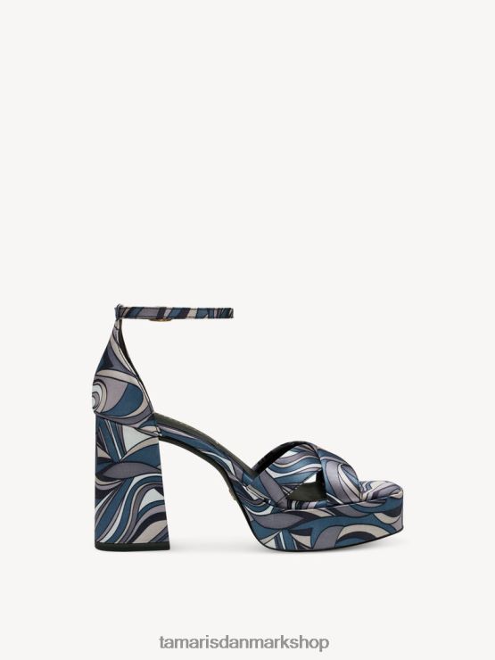 Tamaris Kvinder sandal med hæl - sort/sort kam XVXV8T1185 sko