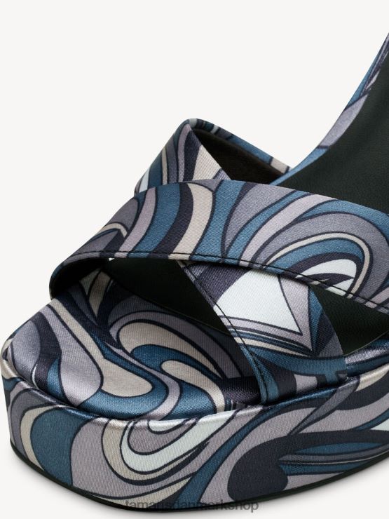 Tamaris Kvinder sandal med hæl - sort/sort kam XVXV8T1185 sko