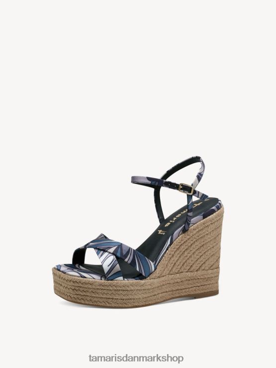 Tamaris Kvinder sandal med hæl - sort/sort kam XVXV8T582 sko