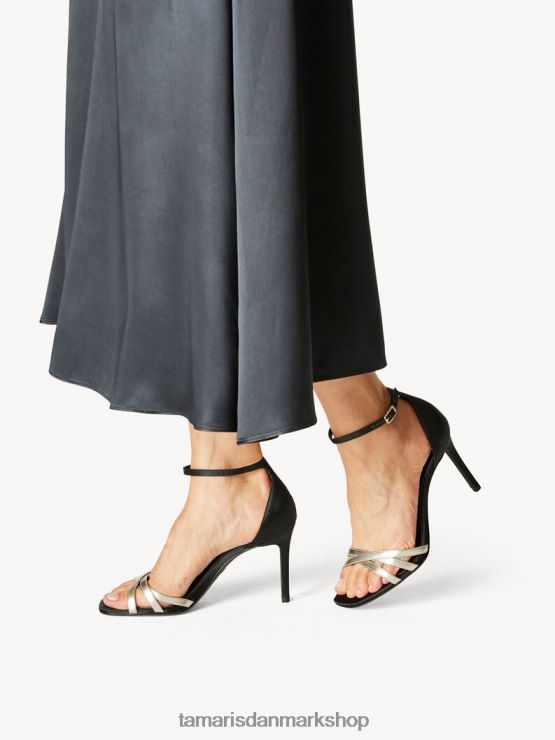 Tamaris Kvinder sandal med hæl - sort/sort kam XVXV8T678 sko