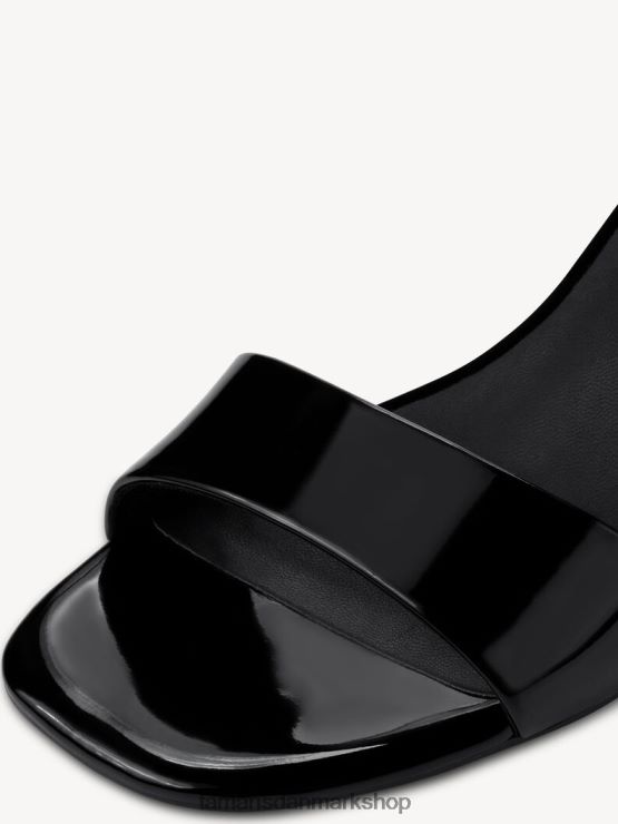 Tamaris Kvinder sandal med hæl - sort/sort patent XVXV8T847 sko