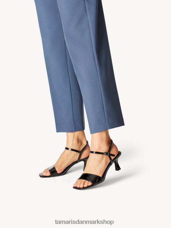 Tamaris Kvinder sandal med hæl - sort/sort patent XVXV8T848 sko