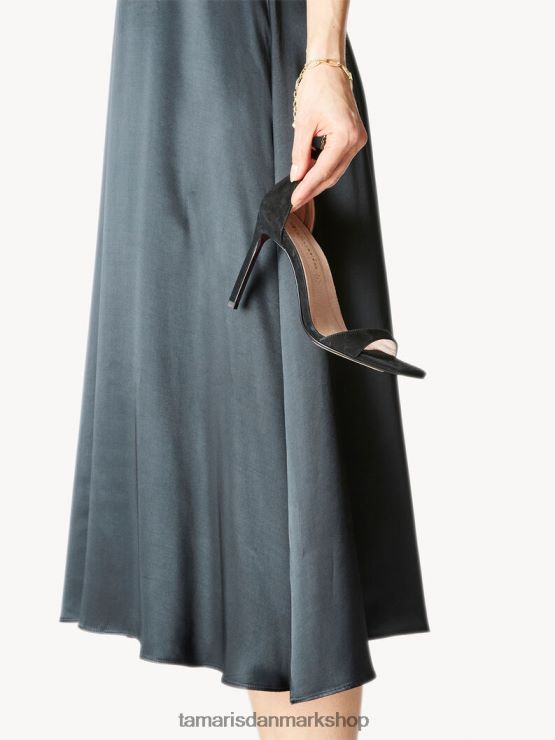 Tamaris Kvinder sandal med hæle i læder - sort XVXV8T887 sko