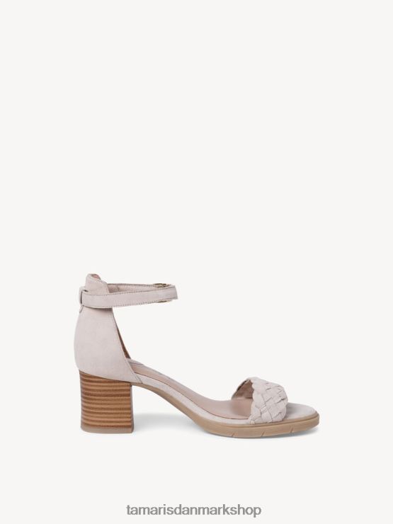 Tamaris Kvinder sandal med læderhælede - beige XVXV8T1375 sko