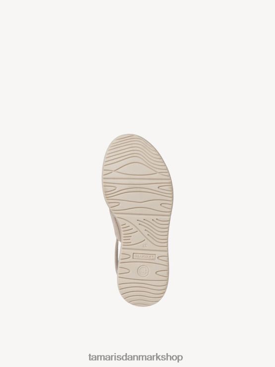 Tamaris Kvinder sandal med læderhælede - beige/taupe XVXV8T804 sko