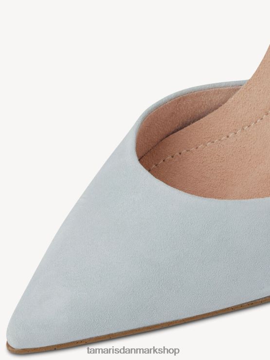 Tamaris Kvinder sandal med læderhælede - blå/lyseblå XVXV8T1131 sko