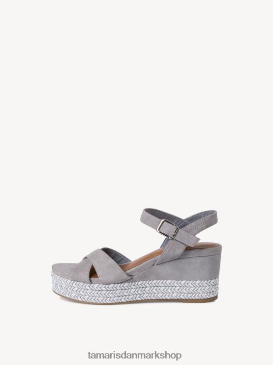 Tamaris Kvinder sandal med læderhælede - blå/lyseblå XVXV8T1856 sko