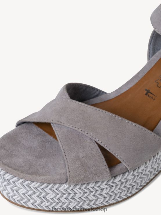 Tamaris Kvinder sandal med læderhælede - blå/lyseblå XVXV8T1856 sko