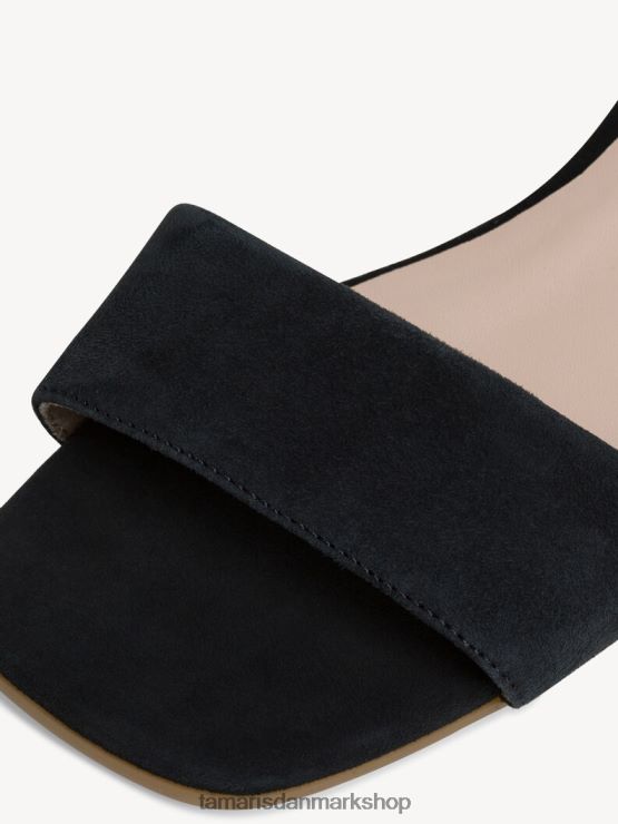 Tamaris Kvinder sandal med læderhælede - blå/marineblå XVXV8T860 sko