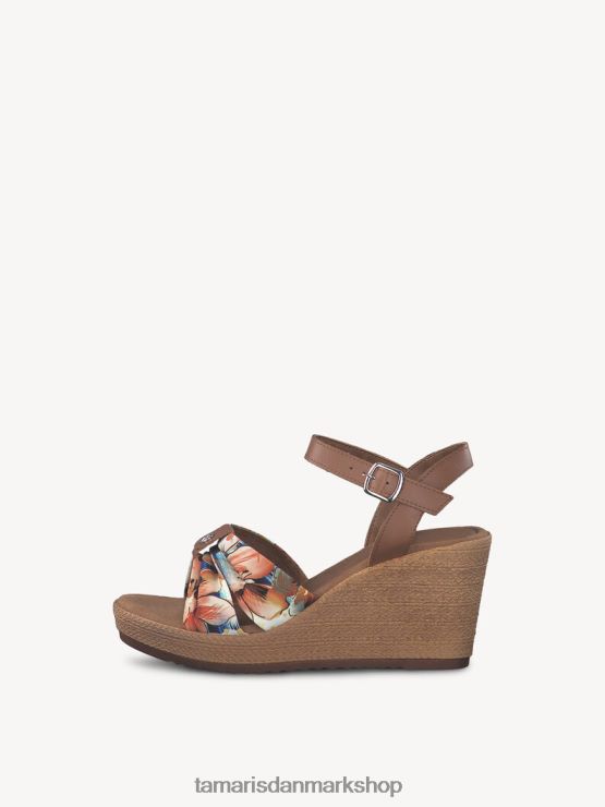 Tamaris Kvinder sandal med læderhælede - brun/cuoio XVXV8T137 sko