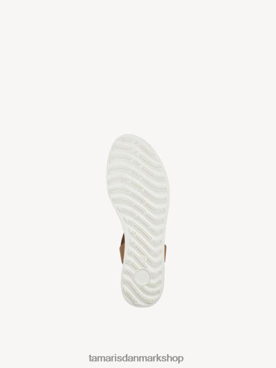 Tamaris Kvinder sandal med læderhælede - brun/møtrik XVXV8T1280 sko