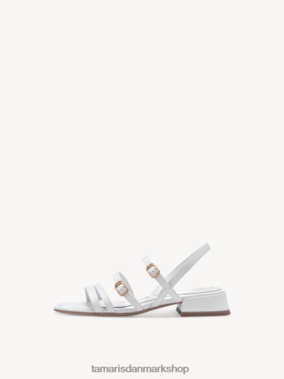 Tamaris Kvinder sandal med læderhælede - hvid XVXV8T442 sko