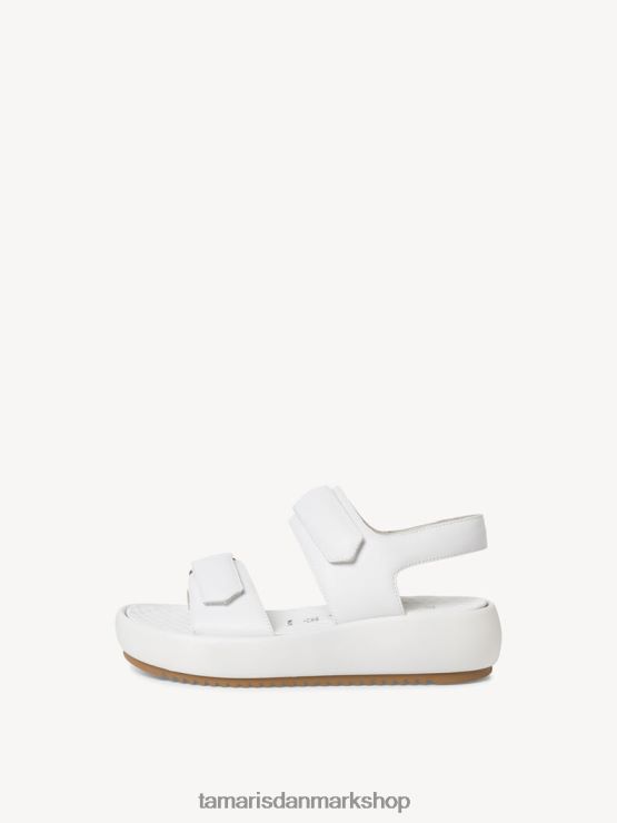 Tamaris Kvinder sandal med læderhælede - hvid XVXV8T583 sko