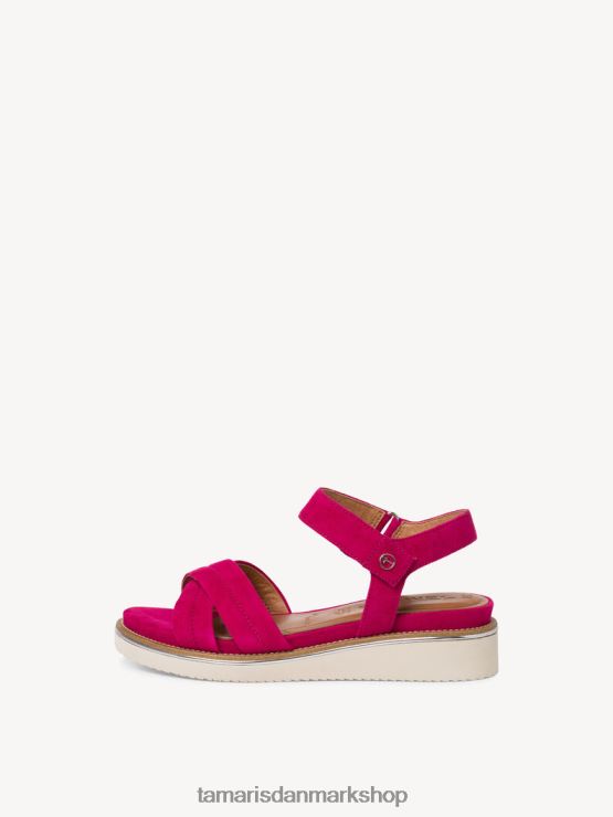 Tamaris Kvinder sandal med læderhælede - pink/fuxia XVXV8T973 sko