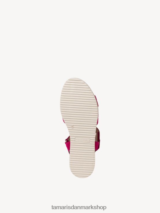 Tamaris Kvinder sandal med læderhælede - pink/fuxia XVXV8T973 sko