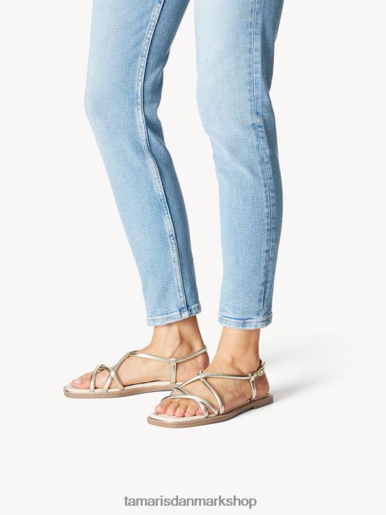 Tamaris Kvinder sandal - metallic/guld XVXV8T760 sko
