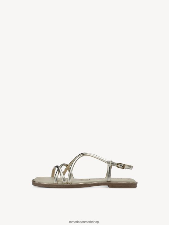 Tamaris Kvinder sandal - metallic/guld XVXV8T760 sko