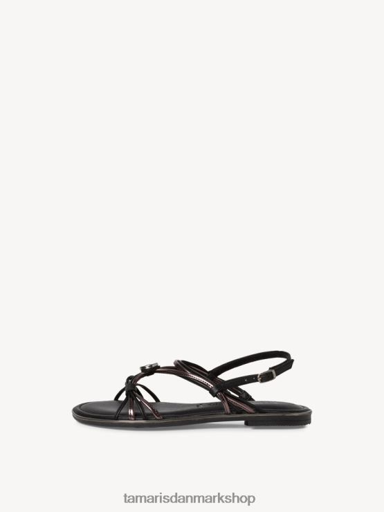 Tamaris Kvinder sandal - sort/sort kam XVXV8T1846 sko