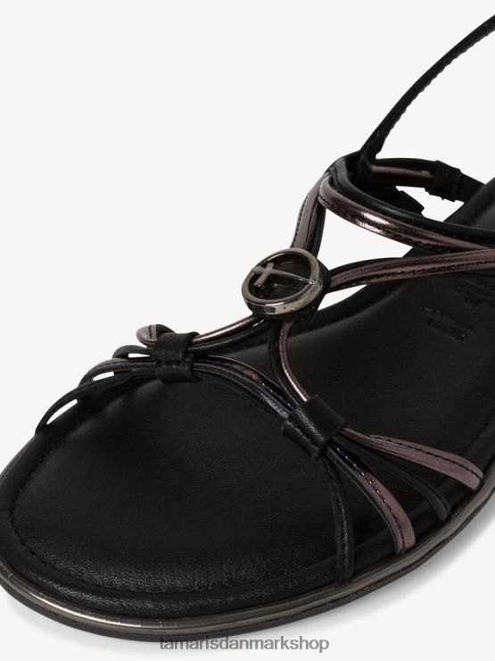 Tamaris Kvinder sandal - sort/sort kam XVXV8T1846 sko
