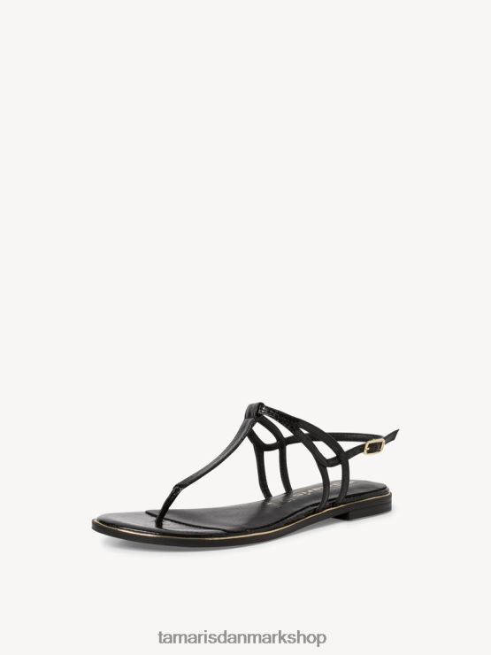 Tamaris Kvinder sandal - sort/sort struktur. XVXV8T775 sko