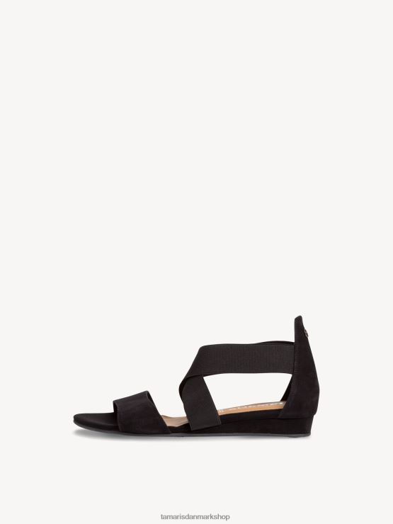 Tamaris Kvinder sandal - sort/sort uni XVXV8T1712 sko