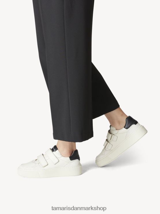 Tamaris Kvinder læder sneaker - beige/elfenben XVXV8T1530 sko