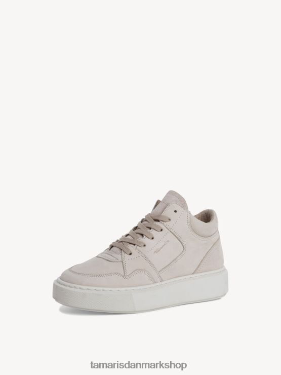 Tamaris Kvinder læder sneaker - beige/elfenben XVXV8T1878 sko