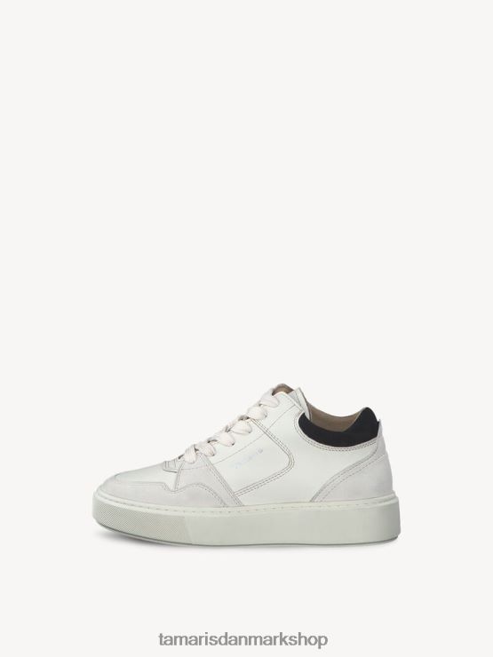 Tamaris Kvinder læder sneaker - beige/elfenben XVXV8T199 sko
