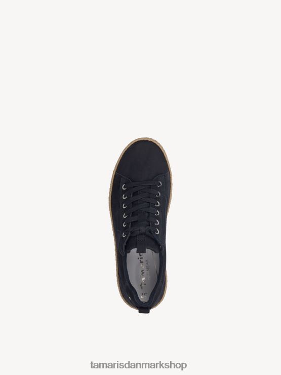 Tamaris Kvinder læder sneaker - blå/marineblå XVXV8T1481 sko