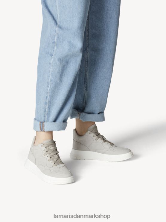 Tamaris Kvinder læder sneaker - grå/lys grå XVXV8T1002 sko