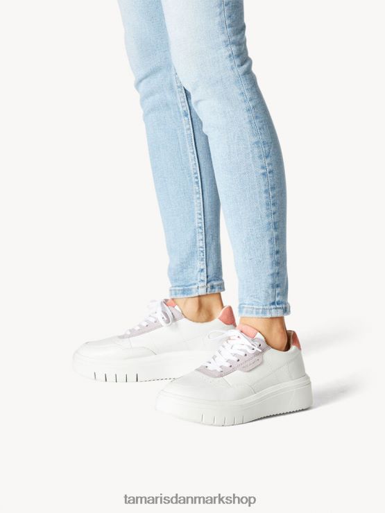 Tamaris Kvinder læder sneaker - hvid XVXV8T215 sko