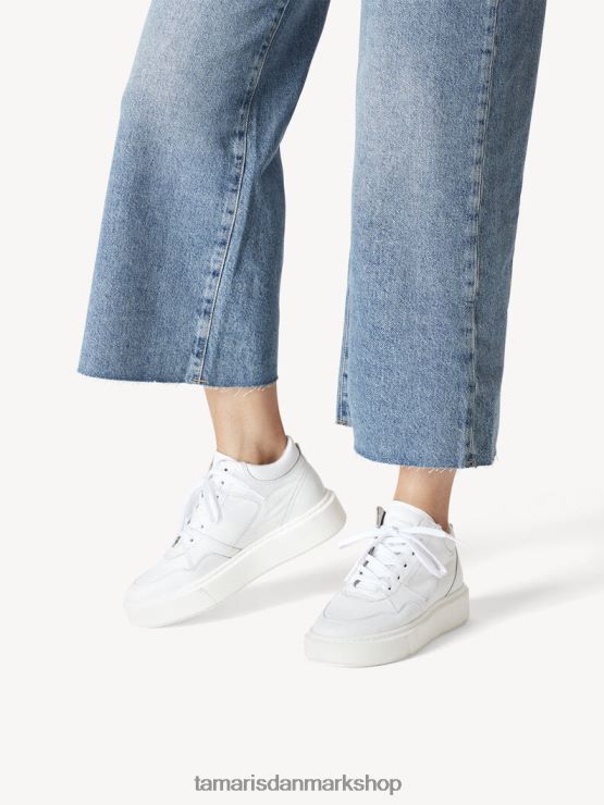 Tamaris Kvinder læder sneaker - hvid XVXV8T2232 sko