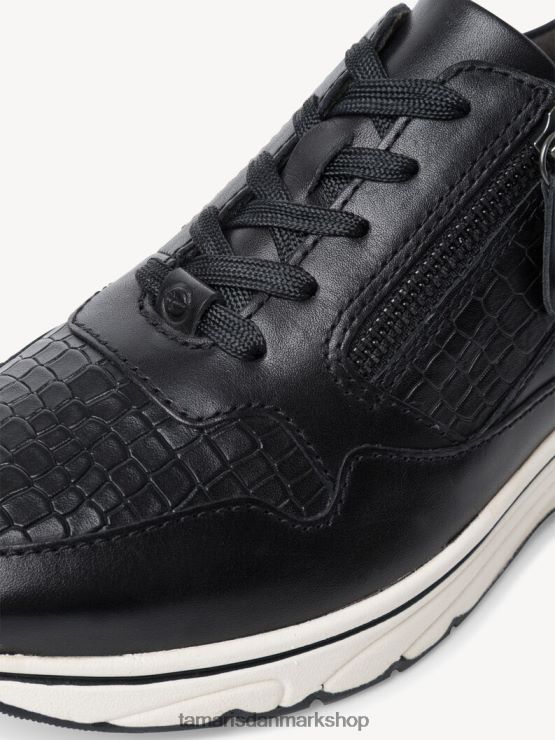 Tamaris Kvinder læder sneaker - sort XVXV8T2297 sko