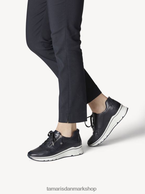 Tamaris Kvinder lædersneaker - blå/marineblå uni XVXV8T2046 sko