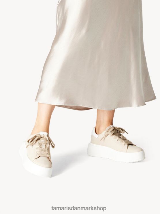 Tamaris Kvinder lædersneaker - brun/antilope XVXV8T1963 sko