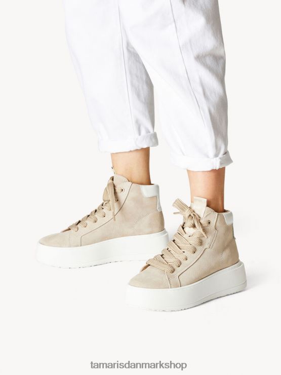 Tamaris Kvinder lædersneaker - brun/antilope XVXV8T990 sko